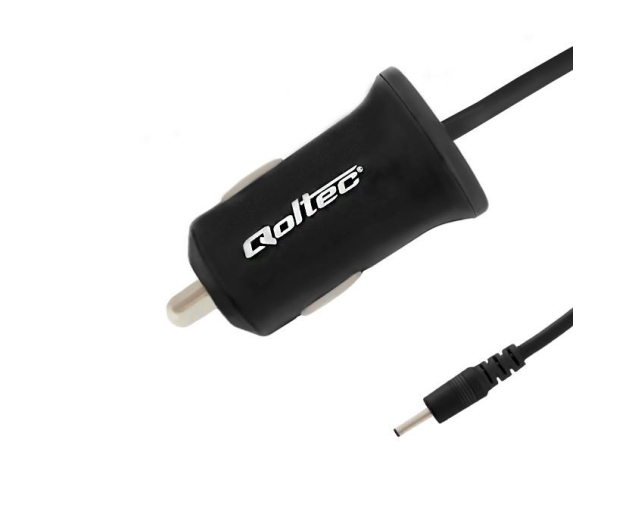 Qoltec Ładowarka Samochodowa 2.5*0.7 2.4A 12W 1.4m - 264640 - zdjęcie